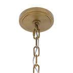 Metropolitan Sorra 40 in. 14-Light Chandelier, Painted Legacy Brass & White Swirl