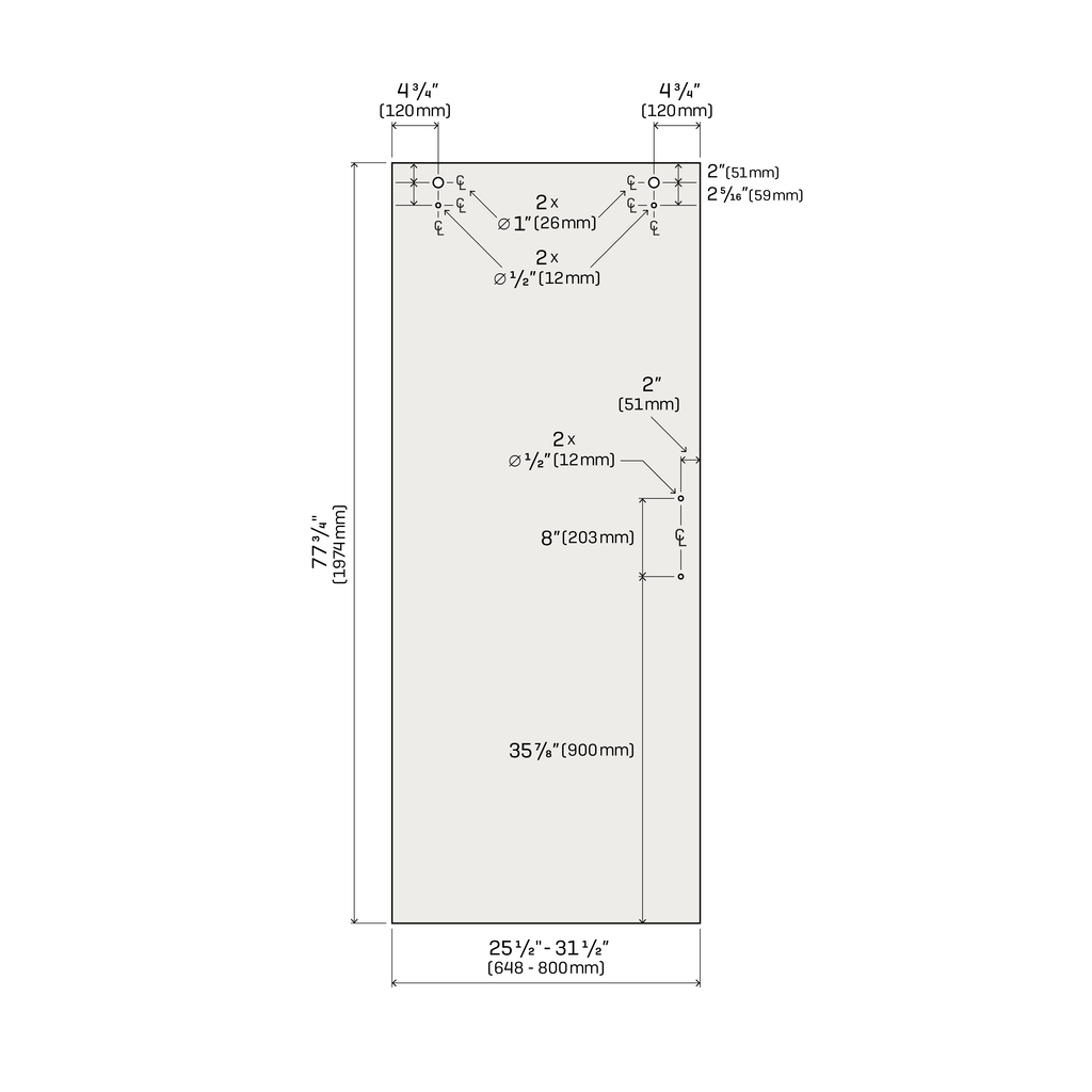 Slider Door Panels - Right Hand French Silk Screen Sliding Glass Shower Door Panel