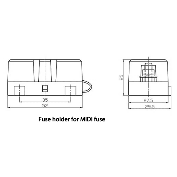 Victron Fuse Holder for MIDI Fuses with Cover