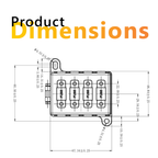 Exotronic 4 Way Midi Fuse Holder With Cover