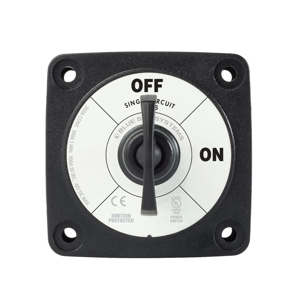 Blue Sea 300A Black Mini m-Series On/Off Battery Switch w/ Key