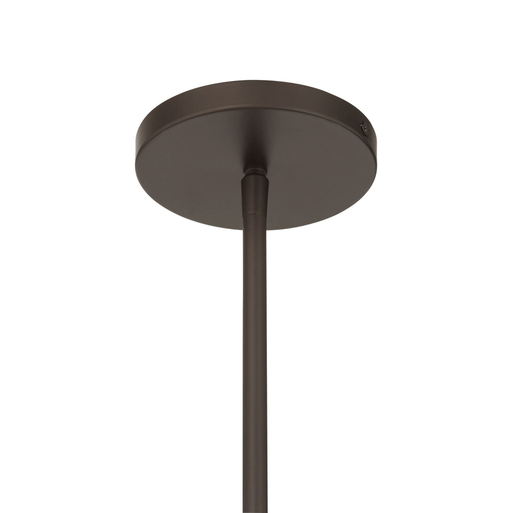 Minka-Lavery Draxen 34 in. 16-Light Chandelier, Dark Bronze with White Linen Shades