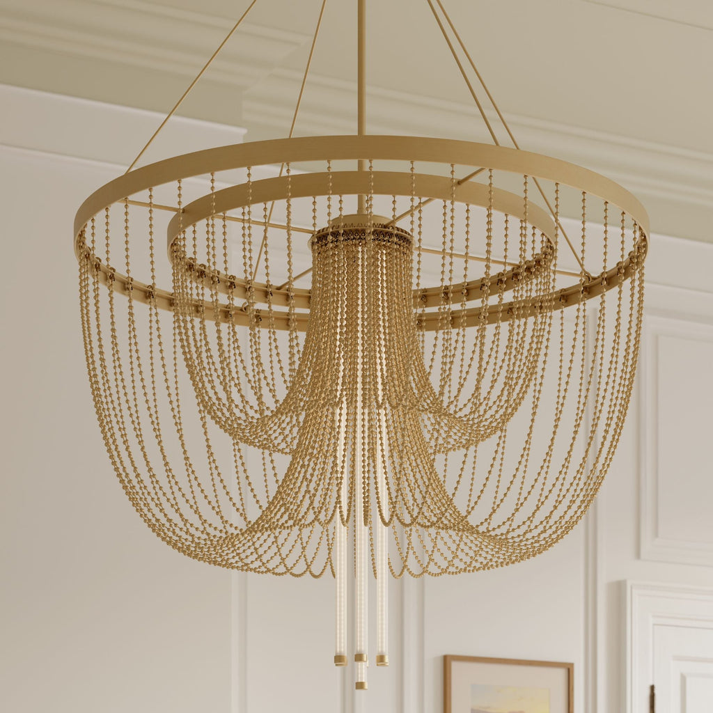 Minka-Lavery Jezelle 34.25 in. LED Pendant, Legacy Brass