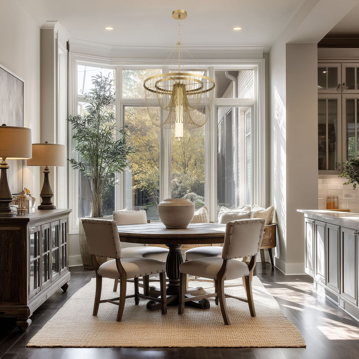 Minka-Lavery Jezelle 34.25 in. LED Pendant, Legacy Brass