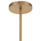 Minka-Lavery Narra 47 in. 5-Light Chandelier, Legacy Brass with White Bubble Glass