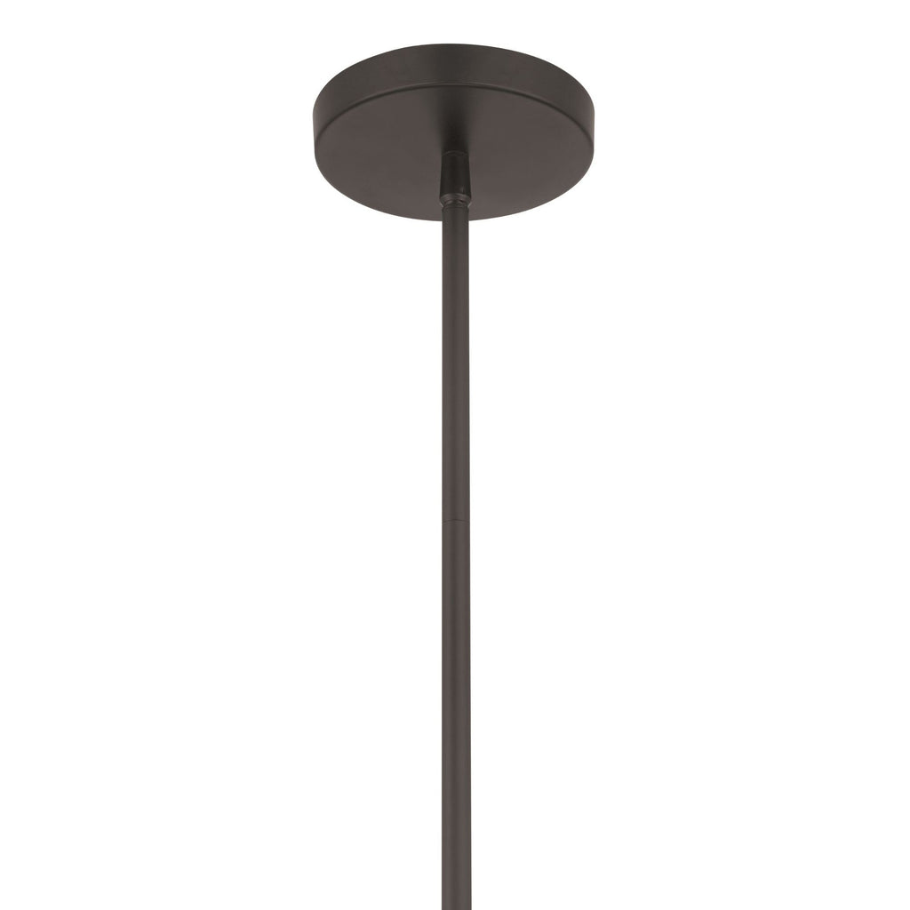 Minka-Lavery Noellea 50 in. 8-Light Chandelier, Dark Bronze & Legacy Brass with Clear Glass Shades
