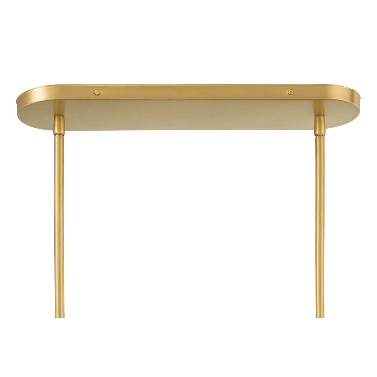 Minka-Lavery Olenne 64 in. 5-Light Linear Chandelier, Legacy Brass with Etched Amber Swirl Glass