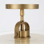 Minka-Lavery Seville 12.75 in. Semi-Flush Mount, Legacy Brass with Clear and Etched Opal Glass