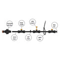 Garden Water Mist Kit, Black/Orange, 15m