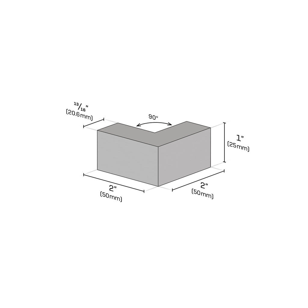 COVUS 90 Degree Glass-To-Glass Sleeve Over Clip