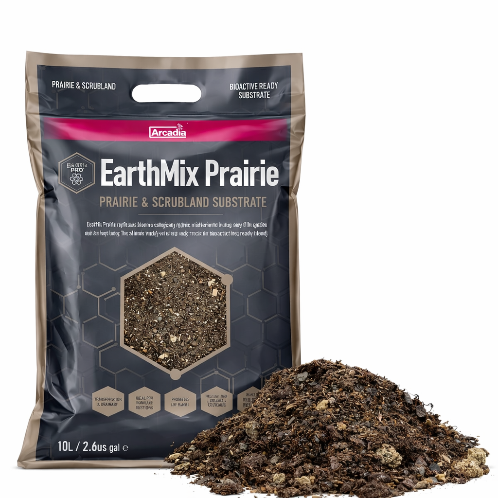 Arcadia EarthMix Prairie 10L Bioactive Substrate Reptile Amphibian Vivarium Soil