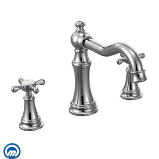 Open Box - Moen TS22101 Deck Mounted Roman Tub Faucet Trim from the Weymouth Collection (Less Valve)