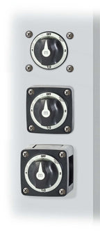 Blue Sea 300A Black Mini m-Series 4 Position (OFF/1/2/1+2) Battery Selector Switch