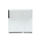 FHC Clear Double Black Glass Mirror Plate with Screw Holes - MP208C
