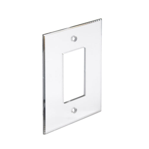FHC Clear Single Decorator/Rocker Acrylic Mirror Plates - AMP102