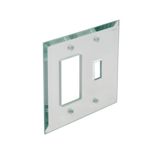 FHC Clear Decorator/Rocker and Toggle Glass Mirror Plate - MP14C