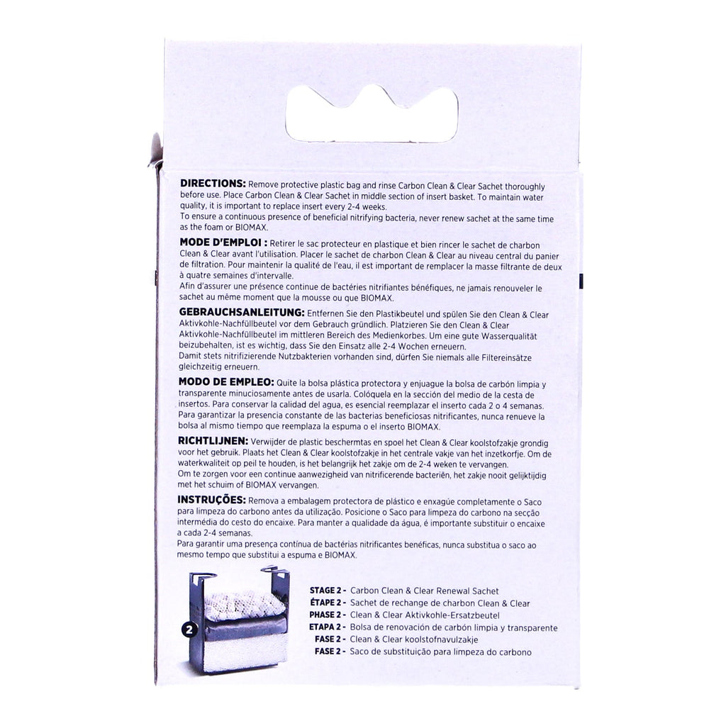 Fluval Edge Carbon Clean and Clear Sachets - A1379