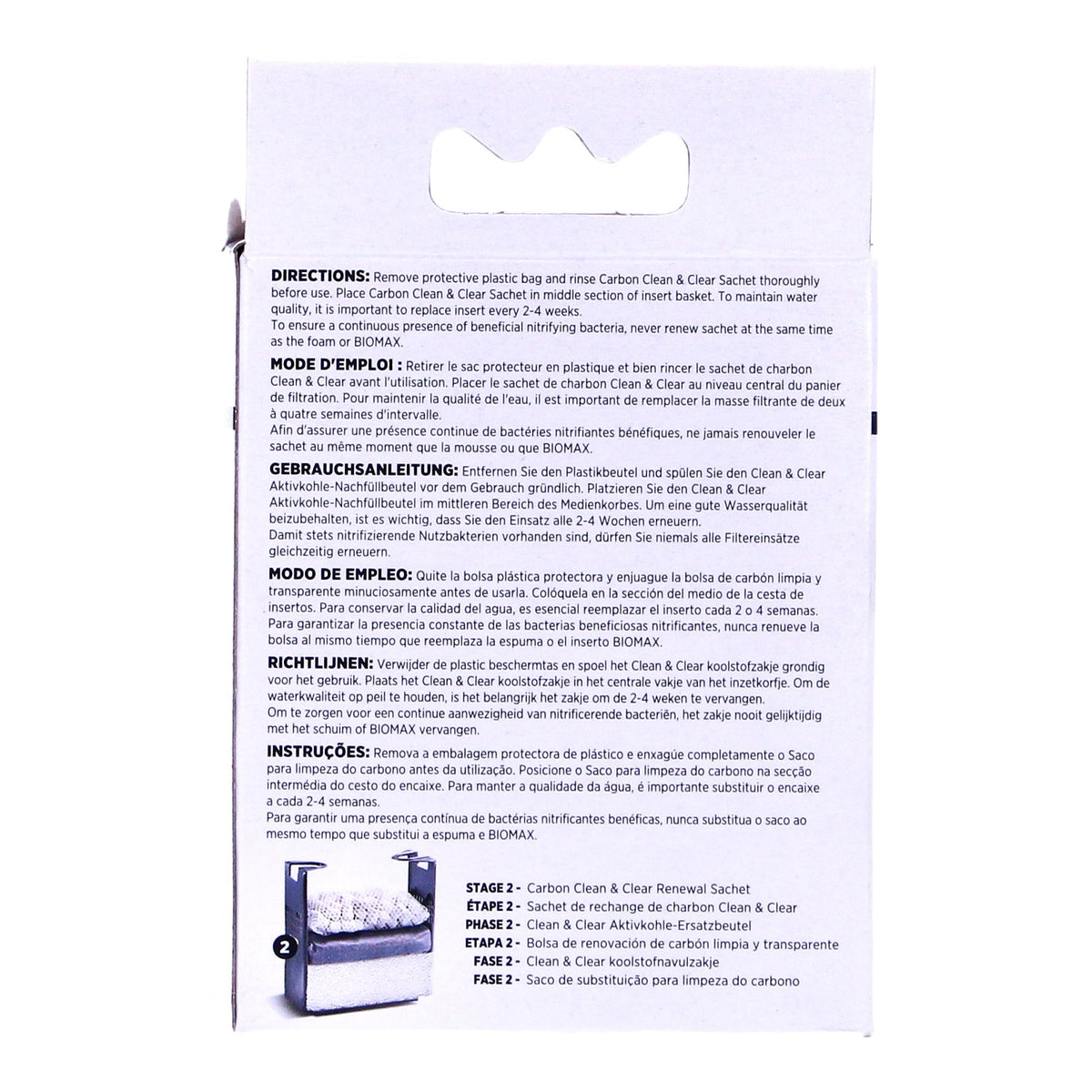 Fluval Edge Carbon Clean and Clear Sachets - A1379