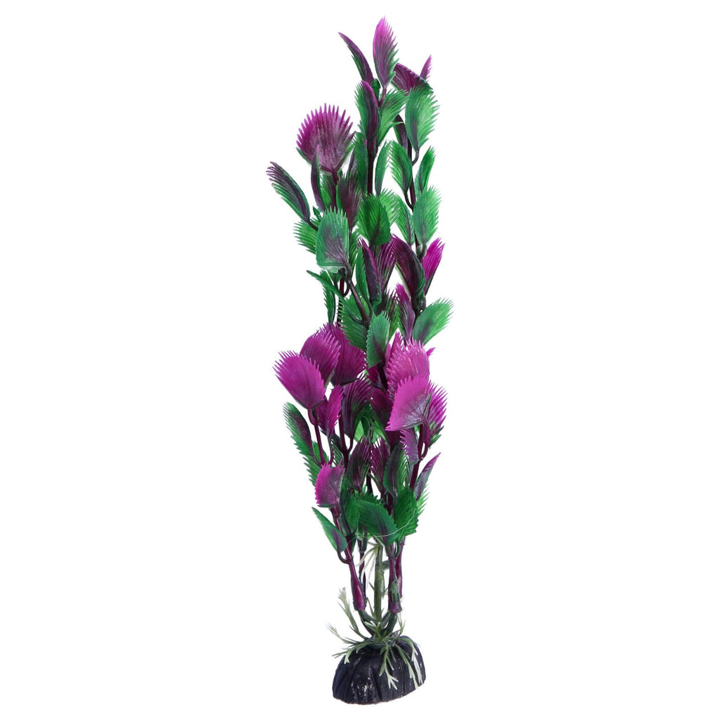 Multicoloured Plastic Aquarium Decoration Plants 10cm (Pack of 6)