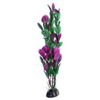 Multicoloured Plastic Aquarium Decoration Plants 10cm (Pack of 6)