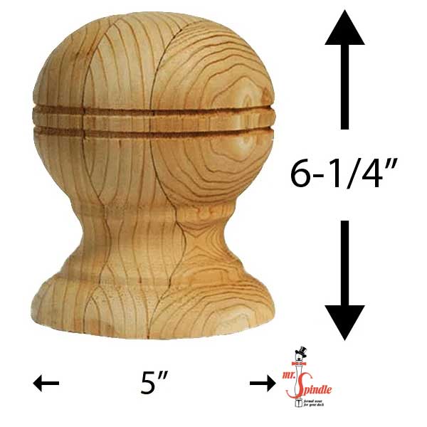 Mr. Spindle Globe Finials