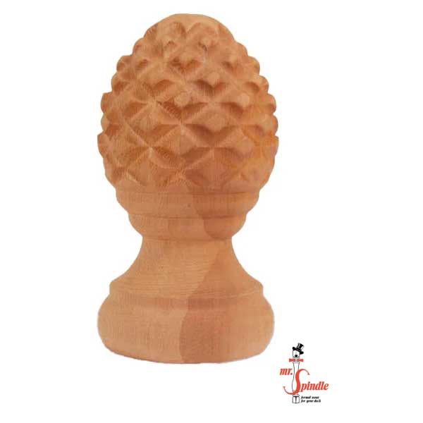 Mr. Spindle Pineapple Finial with Rings