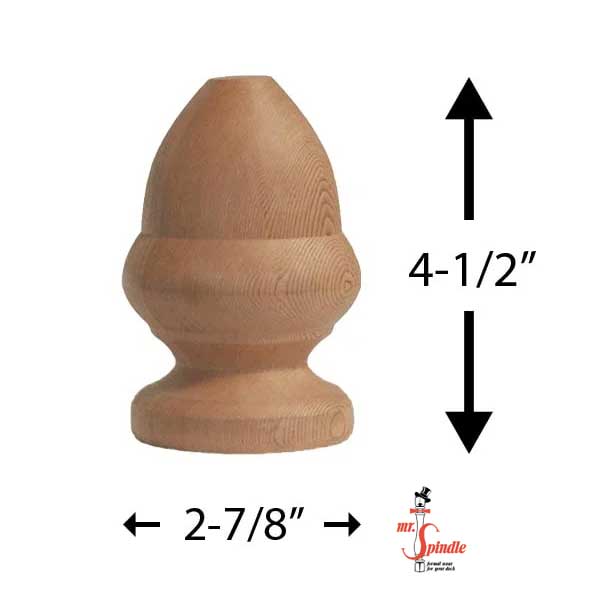 Mr. Spindle Winnipeg Acorn Finials