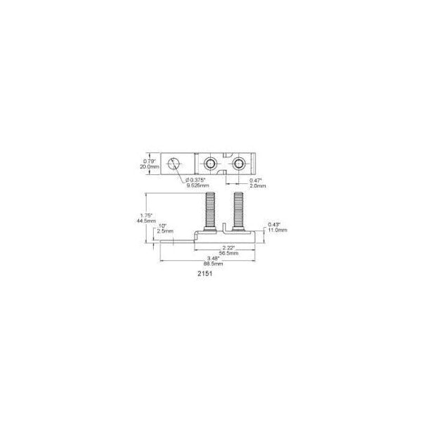 Exotronic MRBF Dual Terminal Fuse Block With Cover