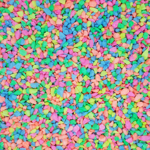 Aqua One Neon Aquarium Gravel 2kg - Fish-Safe Decor