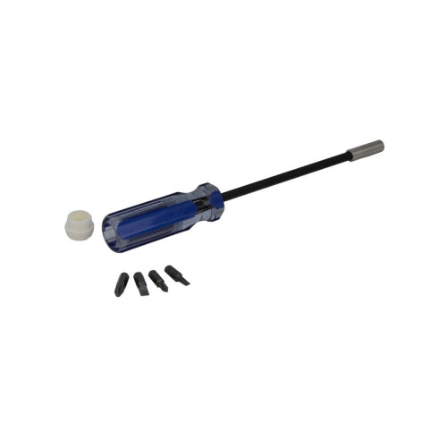 FHC 11" Magnetic Screwdriver - 1/4" Hex With 4 Bits