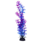Multicoloured Plastic Aquarium Decoration Plants 10cm (Pack of 6)