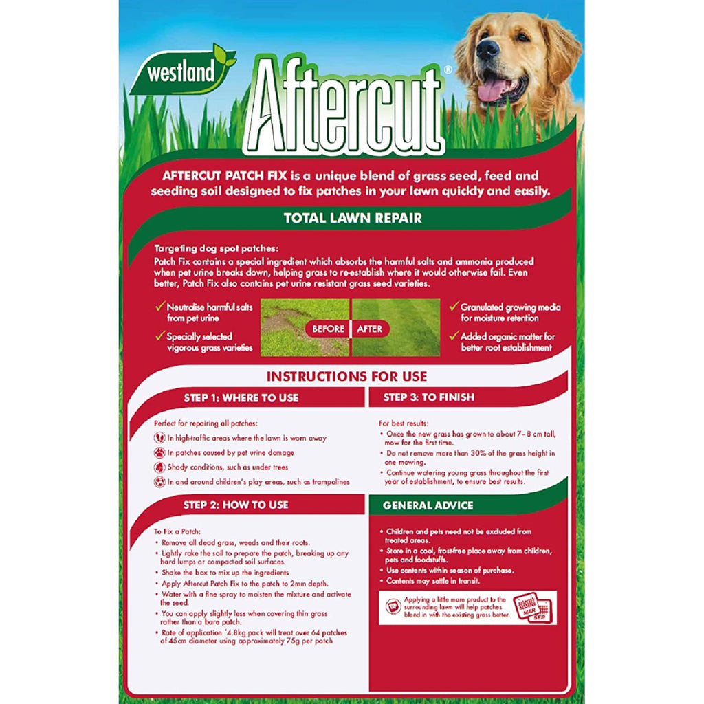 Aftercut Lawn Repair - 30 Organic Patches