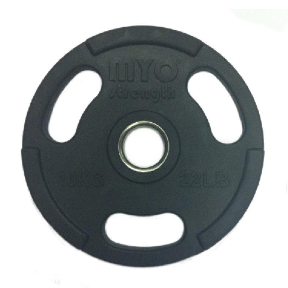 MYO Strength Olympic Disc - Rubber Coated Black