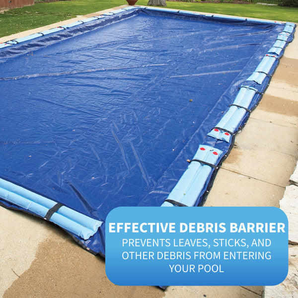 16' x 36' Rectangle 15 Year In Ground Pool Winter Cover - Blue
