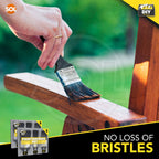 Paint Brush Set | Fine Bristle Decorating Brushes | 6 Pack