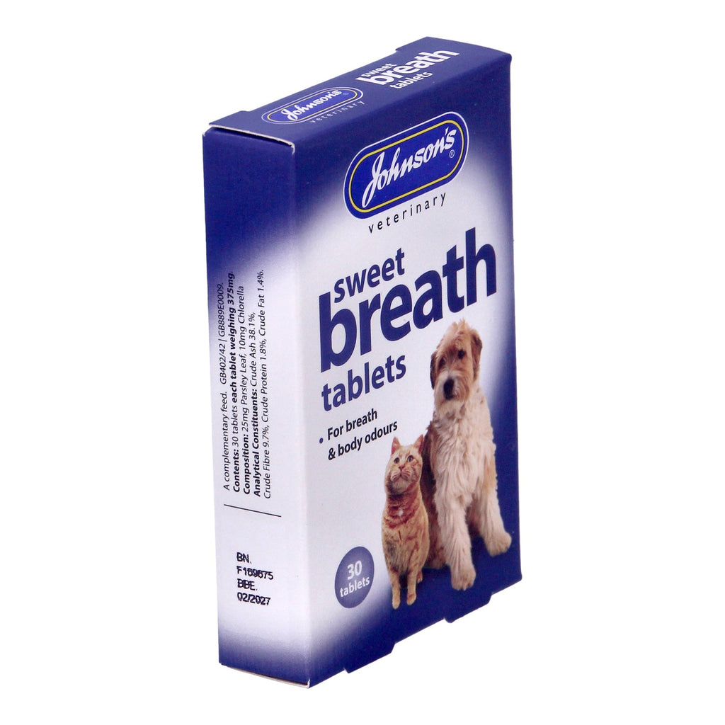 Johnsons Sweet Breath Tablets for breath & body odours Cat - Dog