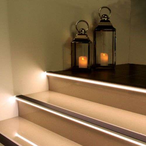 NALR50 - Vision Light Down - Tredsafe Non Slip 76.5x26mm Stair Nosing