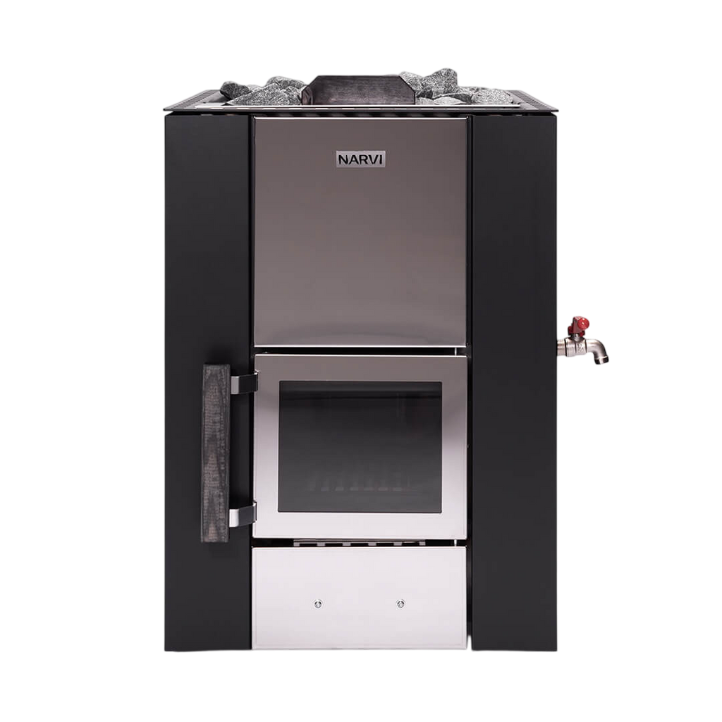 Narvi Kuru 20 VSE Wood-Burning Sauna Stove with Water Tank