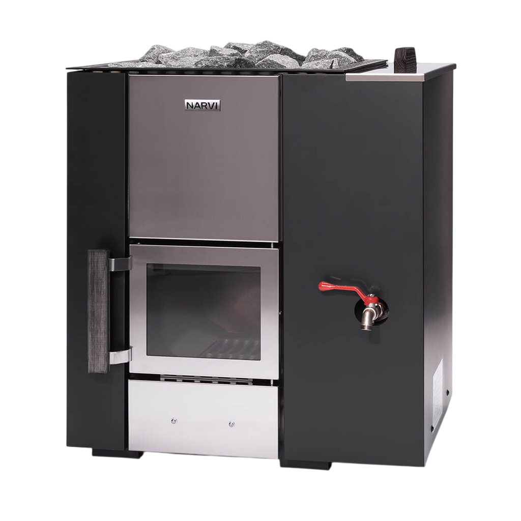 Narvi Kuru 20 VSO Wood-Burning Sauna Stove with Water Tank