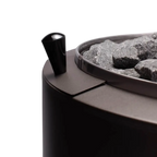 Narvi Luosto VS Wood-Burning Sauna Stove with Water Tank, Grey