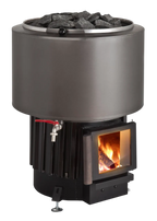 Narvi Luosto VS Wood-Burning Sauna Stove with Water Tank, Grey