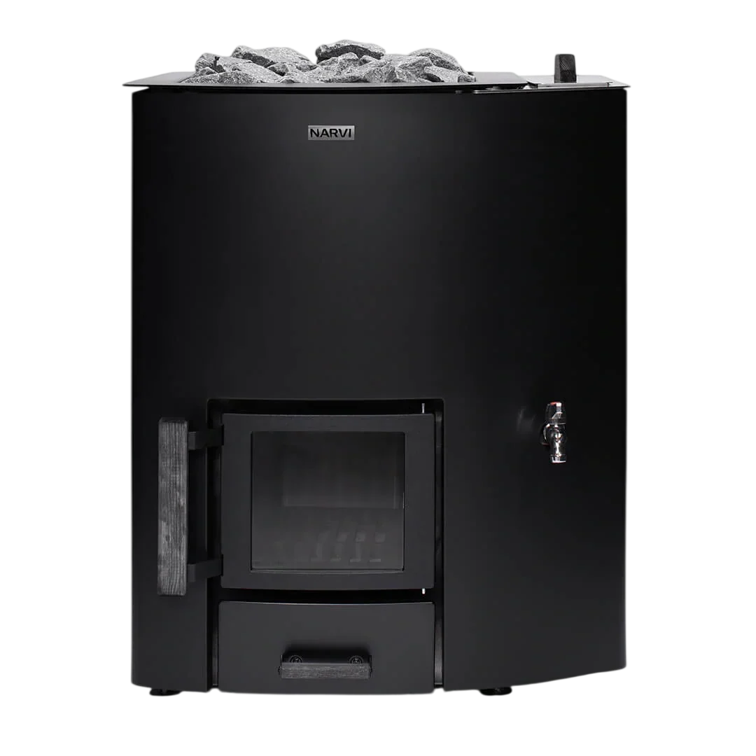 Narvi NC 20 VSO Wood-Burning Sauna Stove with Water Tank