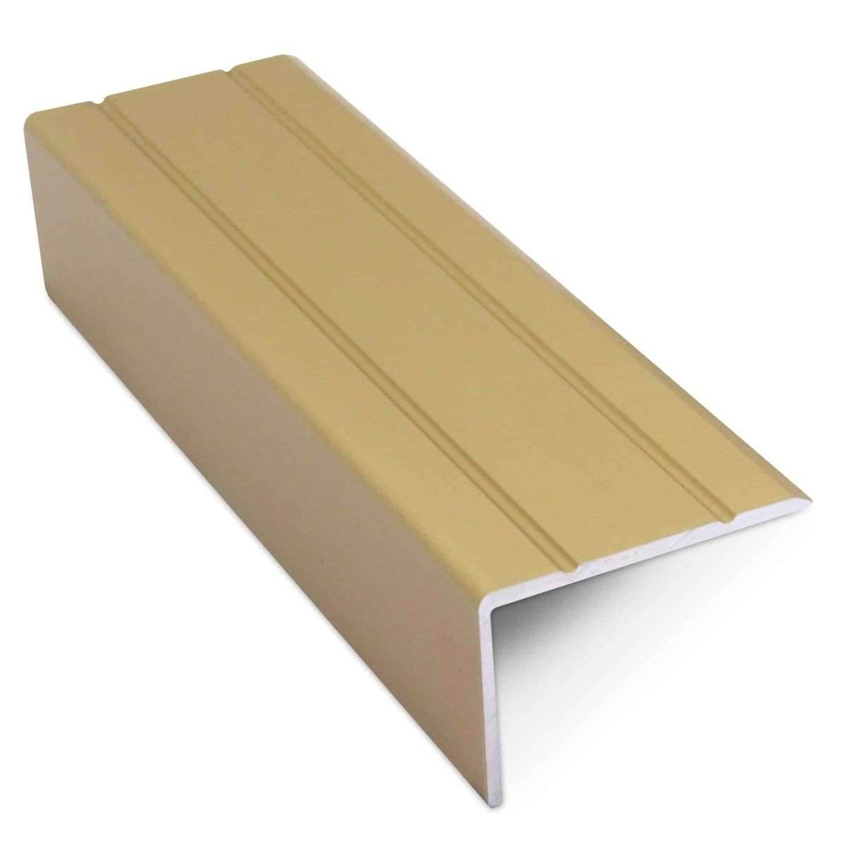 NAS - Aluminium Retro Fit Self Adhesive Non Slip Stair Nosing 30x20mm - Cayrus World of Finishing