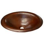 Open Box - Native Trails CPS286 Maestro Lotus 18" Copper Drop In Bathroom Sink
