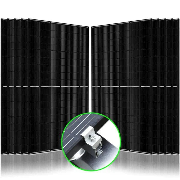 Natures Generator 10 x 410 Watt Monocrystalline Solar Panel With Solar Panel Mount Rack