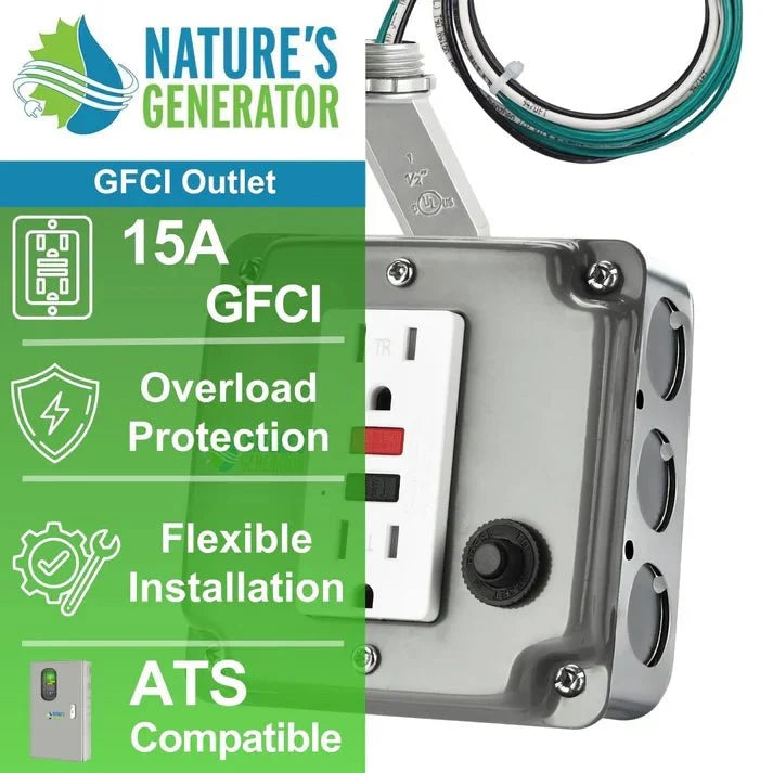 Natures Generator 15A GFCI Power Outlet Box