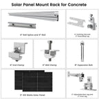 Natures Generator 2 x 410 Watt Monocrystalline Solar Panel With Solar Panel Mount Rack - Off Grid Stores