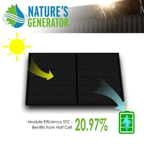 Natures Generator 2 x 410 Watt Monocrystalline Solar Panel  With Solar Panel Mount Rack