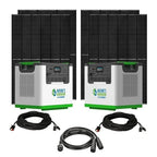 Natures Generator 2 x Lithium 3600 Solar Generator With 4 x 410W Monocrystalline Solar Panel