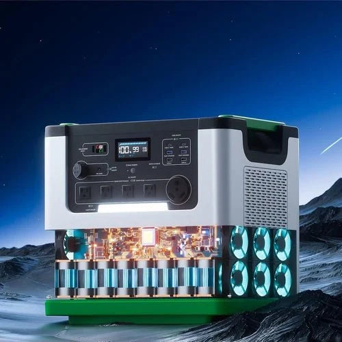 Natures Generator Lithium 3600 With Power Pod + 4 x 410W Monocrystalline Solar Panel + Wind Turbine